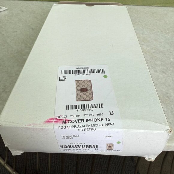 GUCCI GG Bi-fold Wallet Folio iPhone 15 Case 760184 - Picture 6 of 12